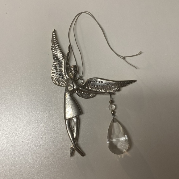 Three Pewter Serenity Angels with Quotes in handmade bag - Picture 9 of 13